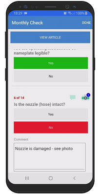 Fire Extinguisher Barcode Inspection Software