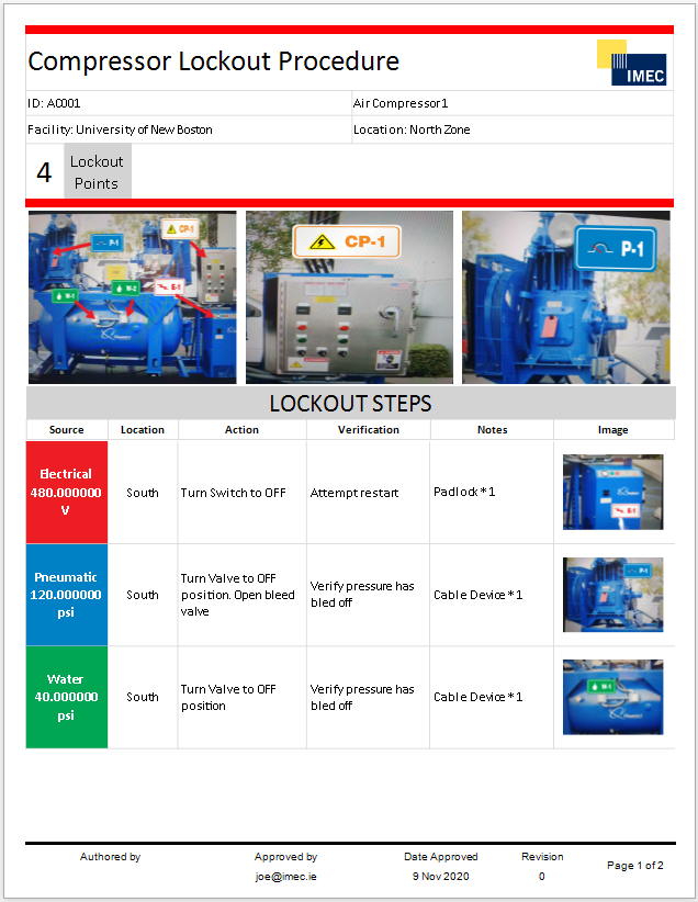 LOTO Procedure Image
