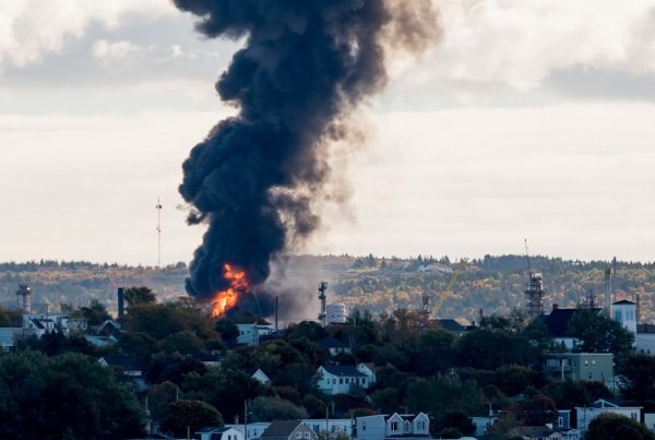 Chemical Plant Fire