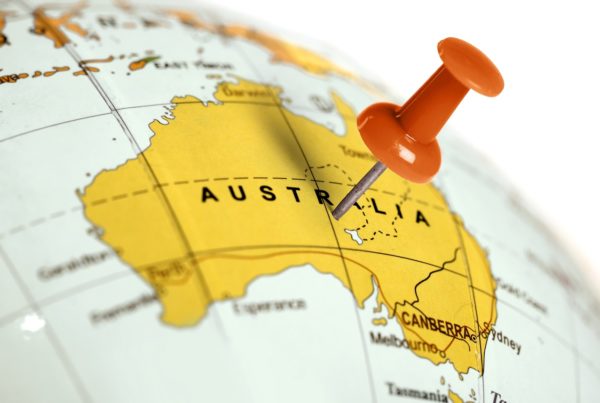 Location Australia. Red pin on the map.