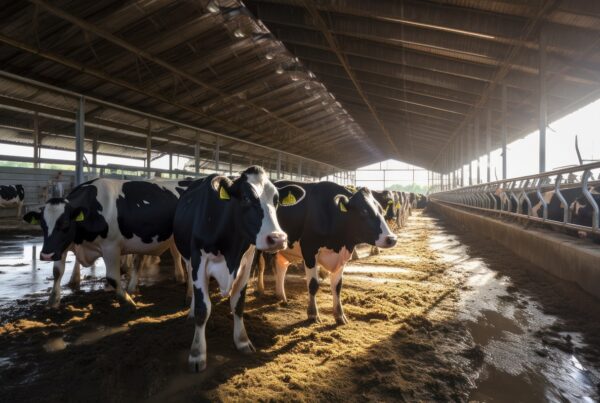 Large Farm Building with effluent